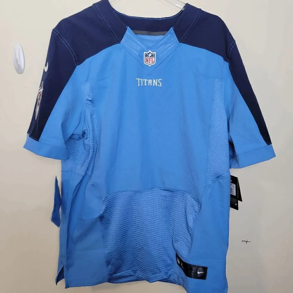 Nike On-Field Tennessee Titans NFL Players Blank Name Plate Jersey Size  NWT Blu